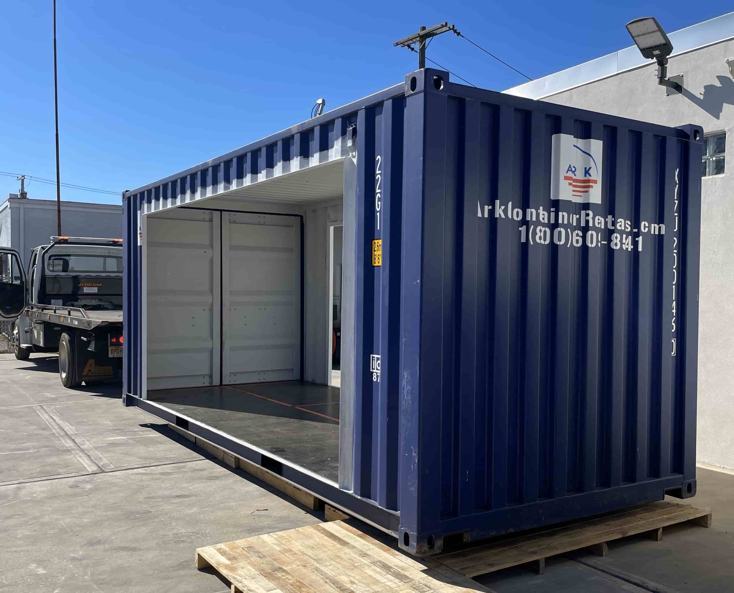 Ark Container Rentals providing automotive storage