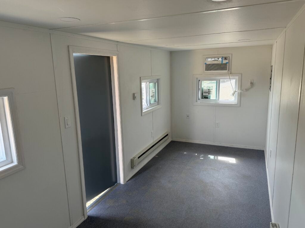 Interior view of office container