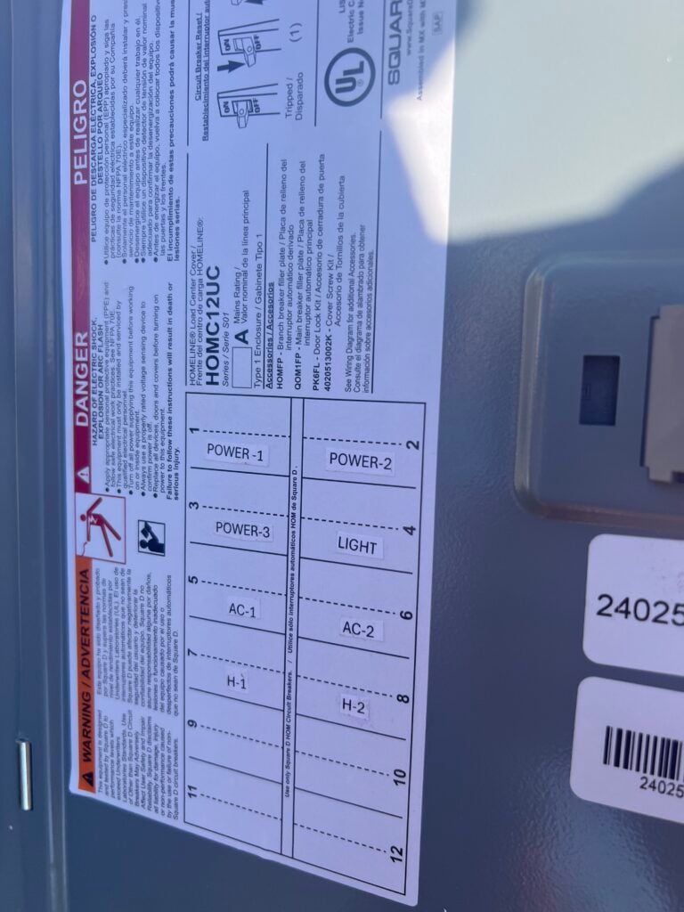 Office container power details