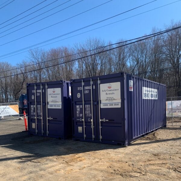 20ft storage containers in construction