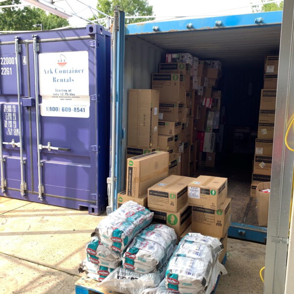 Filled Walmart Container